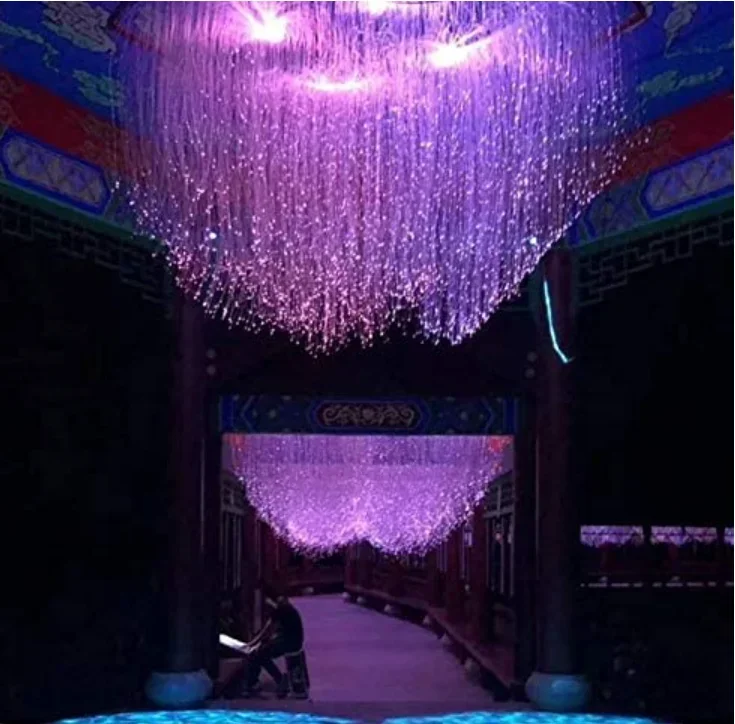 6W Against 45W RGBW Sound/Remote/APP/512 control Highlighting + Stars Car Home Fiber Optic Star ceiling light Kit