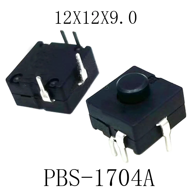 10PCS Power Button Switch 12mmx12mm H=9mm 4PIN DIP ON-ON-ON-OFF For Flashlight Electric Torch