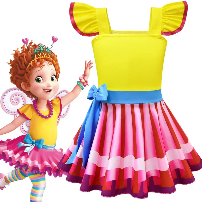 แฟชั่นใหม่2019ฤดูร้อน LOL ชุดเด็กชุดเจ้าหญิงสำหรับเด็กสำหรับวันเด็กชุดเด็กลายการ์ตูนเสื้อผ้าชุดคอสเพลย์ผู้หญิง