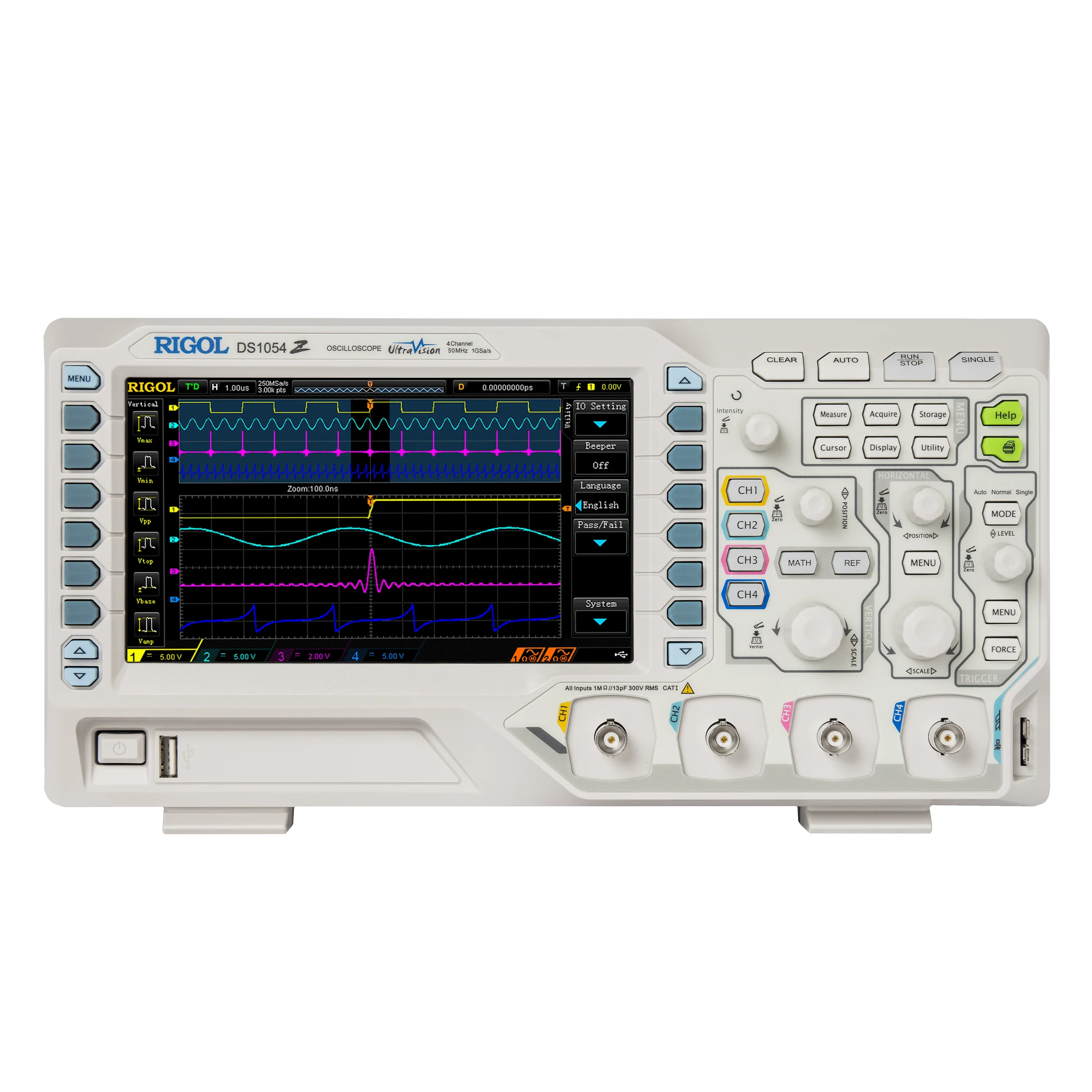RIGOL DS1000Z, digitale oscilloscoop, DS1054Z, DS1104Z Plus, DS1104Z-S Plus, DS1074Z-S Plus, DS1074Z Plus
