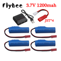 (JST plug) 14500 Battery 3.7V 1200mAh Li-ion rechargeable battery For Stunt RC Car Drift Tumbling Dump Truck Remote Control Toys