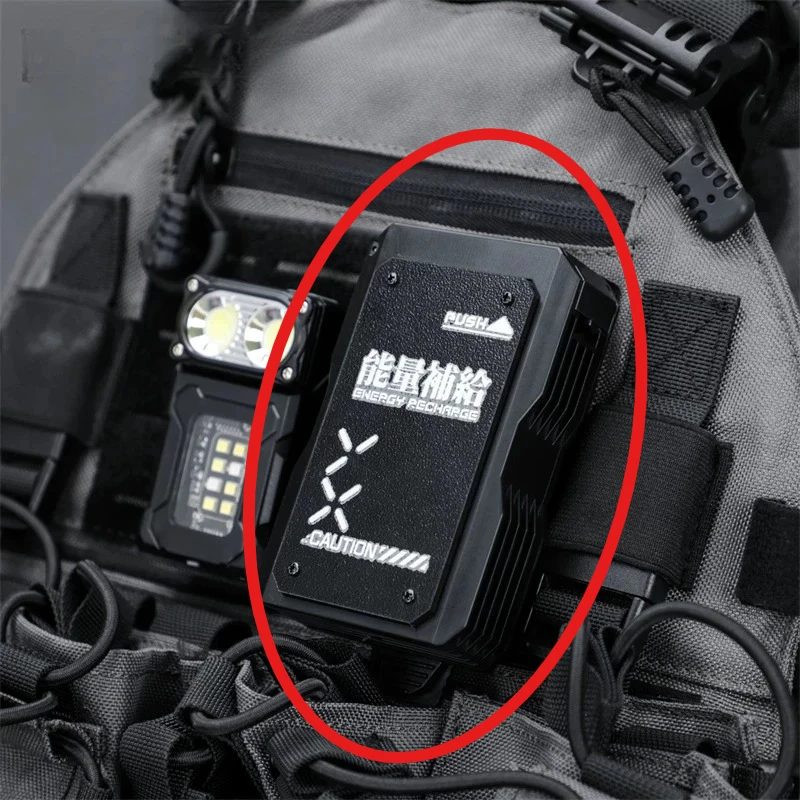 Portable Tactical Cigarette Box Pressure Resistant Slide Cover Outdoor EDC Storage Case Luminous Identification Protective Box