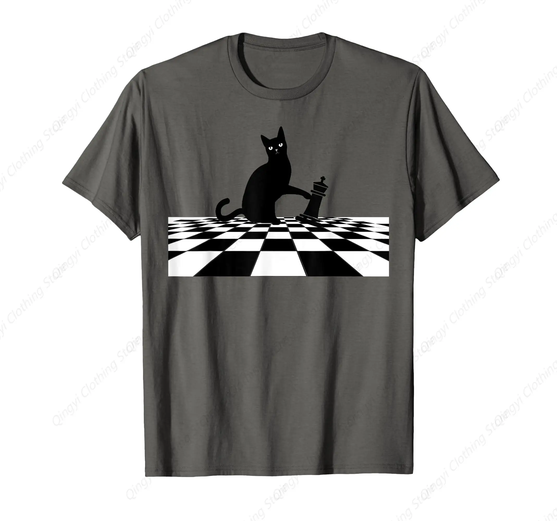 

Ornery Cat Tipping Chess Piece Checkmate T-Shirt