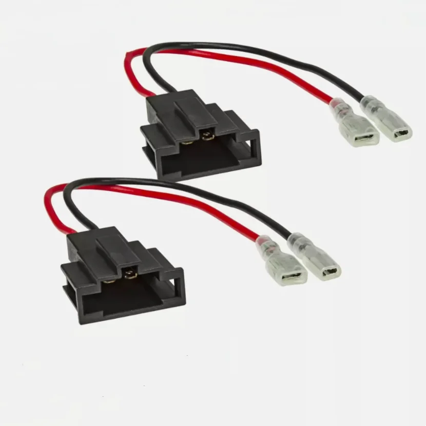 2PCS Speaker Adapter Plug Replacement For Audi A1 A3 A4 A5 A6 A7 A8 Q2 Q3 Q5 Q7 TT R8 Cable Harness Car Speaker Adapter Plug view 2