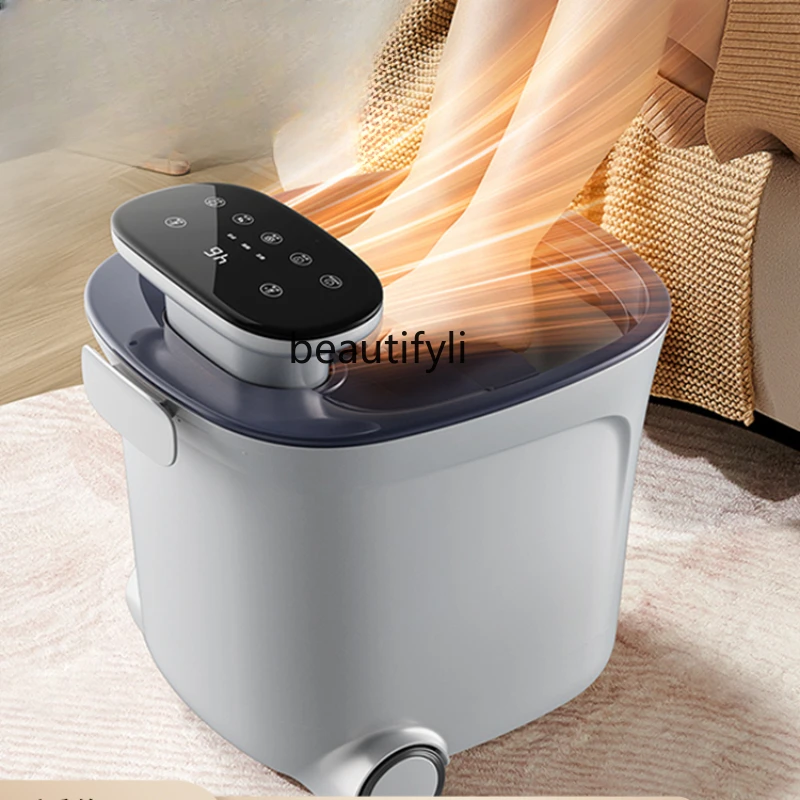 

Foot Bath Barrel Automatic Electric Massage Foot Tub Heating Constant Temperature High Depth Foot Bath