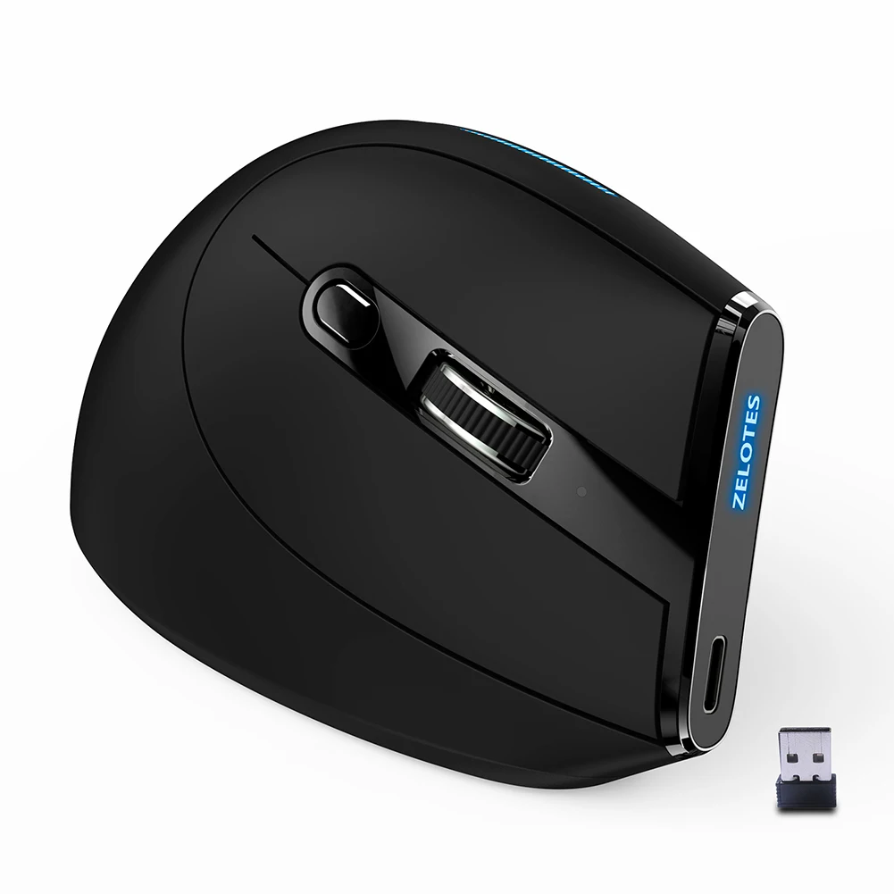 ZELOTES F-36A Optical 2.4G Mouse 6 Buttons Computer PC Accessories Wireless Rechargeable Mice 2400 DPI Adjustable