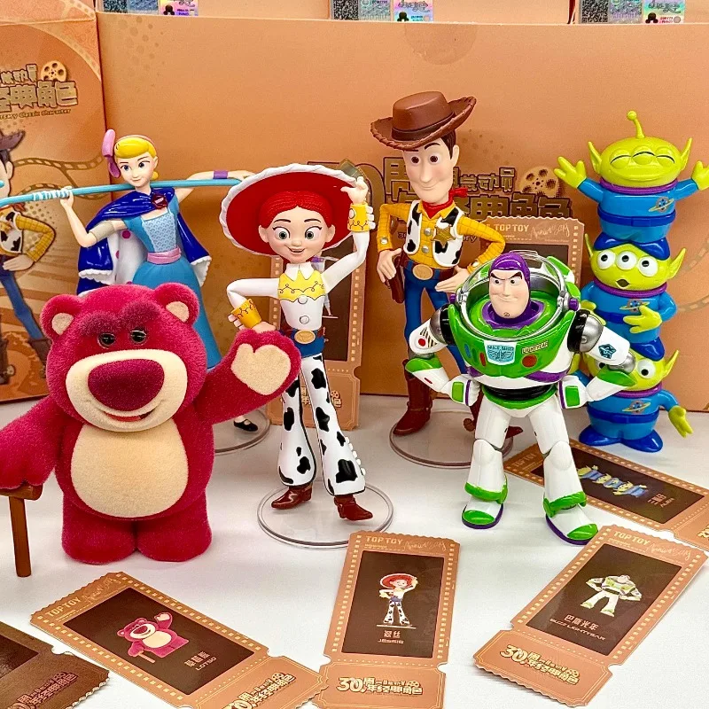 

Genuine Toy Story 30ch Anniversery Classic Character Series Blind Box Figure Bus Light-year Model Ornament Toy Gift