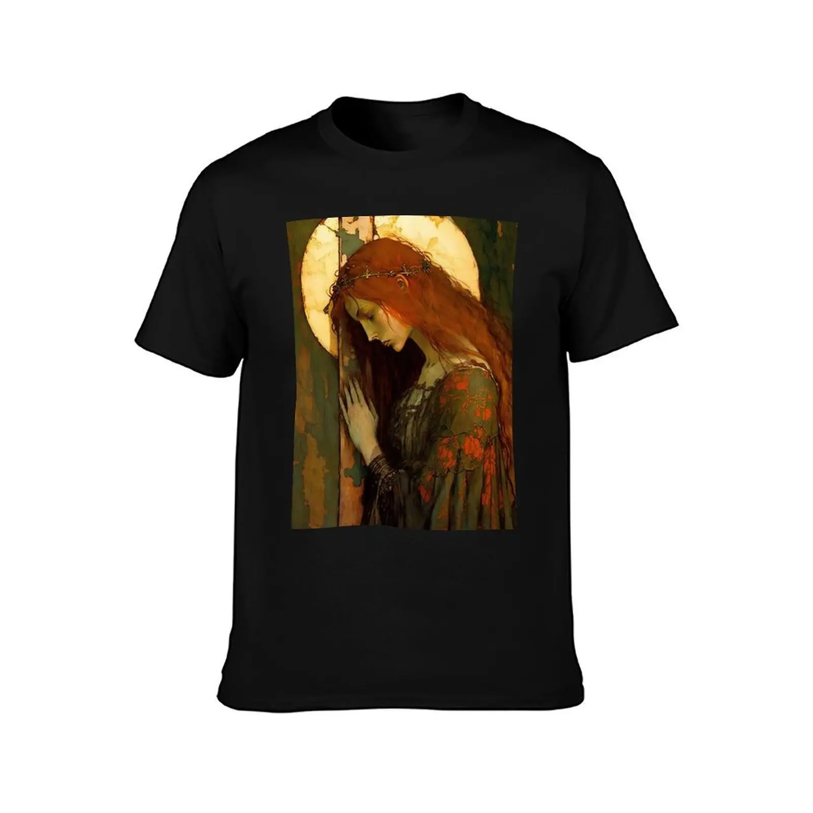 The Eternal Hope of Mary Magdalene T-Shirt Summer Casual Cotton Tee Oversized Streetwear Tops Vintage Graphic Print