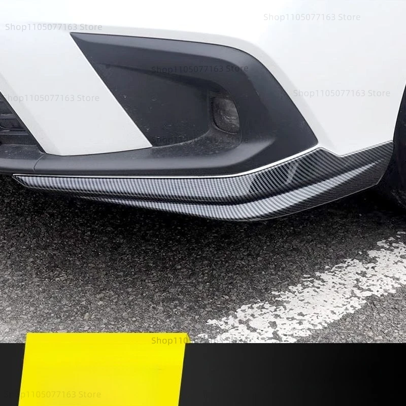 المصد الأمامي الجانب ركن حامي ملصق الزخارف ABS المصد الأمامي شريط الزاوية لهوندا سيفيك 2022-2024 الملحقات الخارجية #2