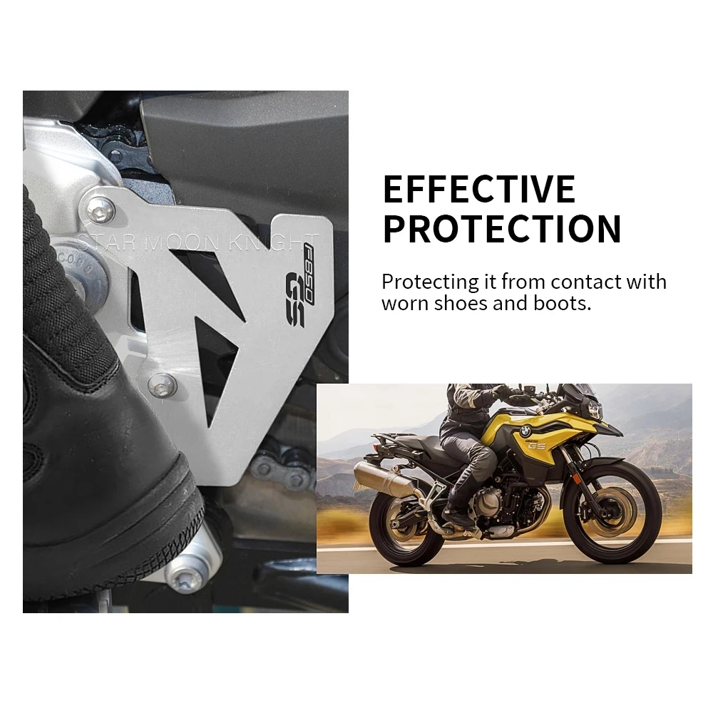 For BMW F750GS F850GS Adventure F 750 850 GS 2018 - 2022  Aluminum Motorcycle Accessories Heel Protective Guard Foot Peg Guard