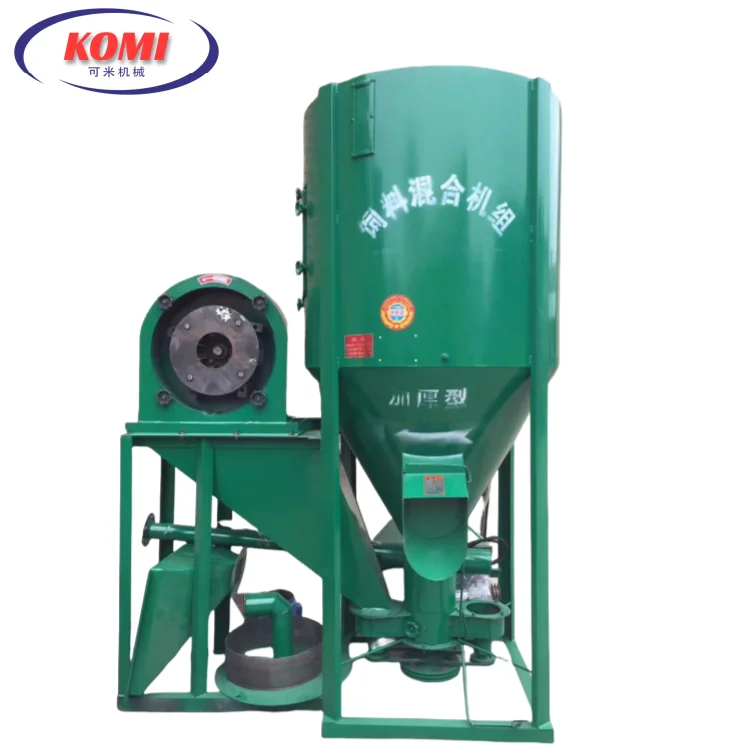 

New 220V Vertical Feed Crushing Mixer Low-Cost Cattle and Sheep Breeding Grain Grinder Machine with Motor Core Component