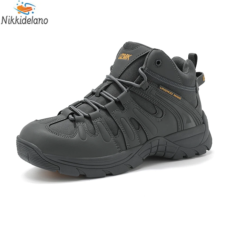 

Large Size Men's Hiking Shoes Outdoor Anti-Slip High Top Mountain Climbing Shoes Outdoor Travel Shoes Wilderness Trekking Boots