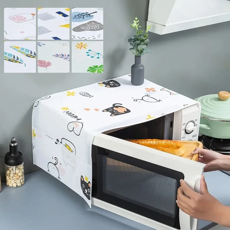 Microwave Oven Dust Cover Side Bag Design Multifunctional Dust Cover Home Decoration Printing Microwave Oven Dust Covers