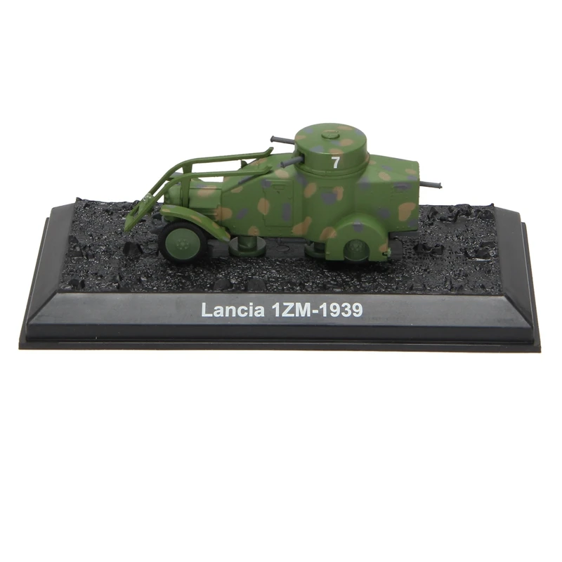 

1/72 Diecast WWII Italian For Lancia 1Z 1ZM Armoured Car Static Model Toy For Home Decoration Collectible