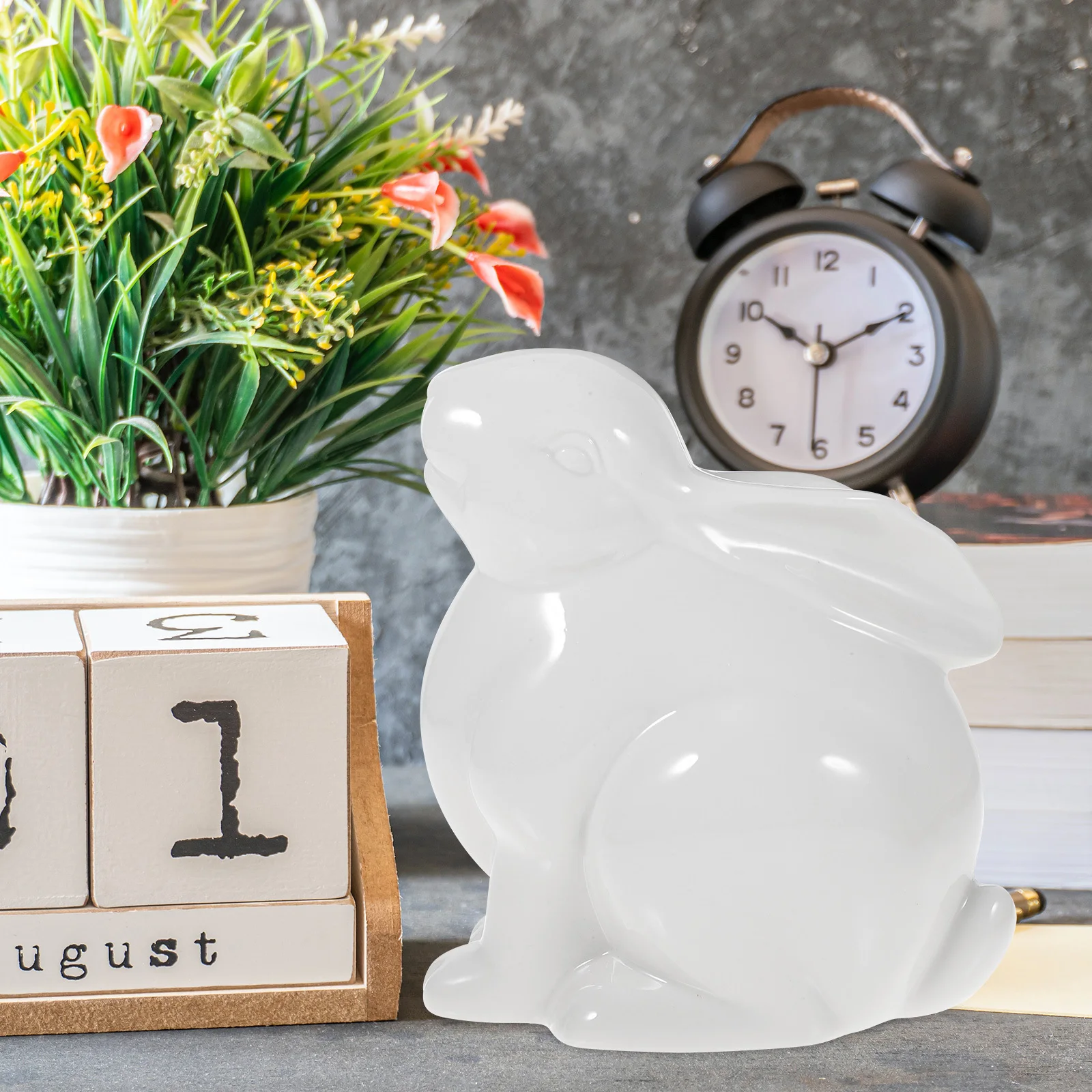 

Ceramic Rabbit Ornament Cute Funny Home Decor Craft for Living Room Cabinet Wine Cabinet Decoration Ornament Rabbit Ceramic