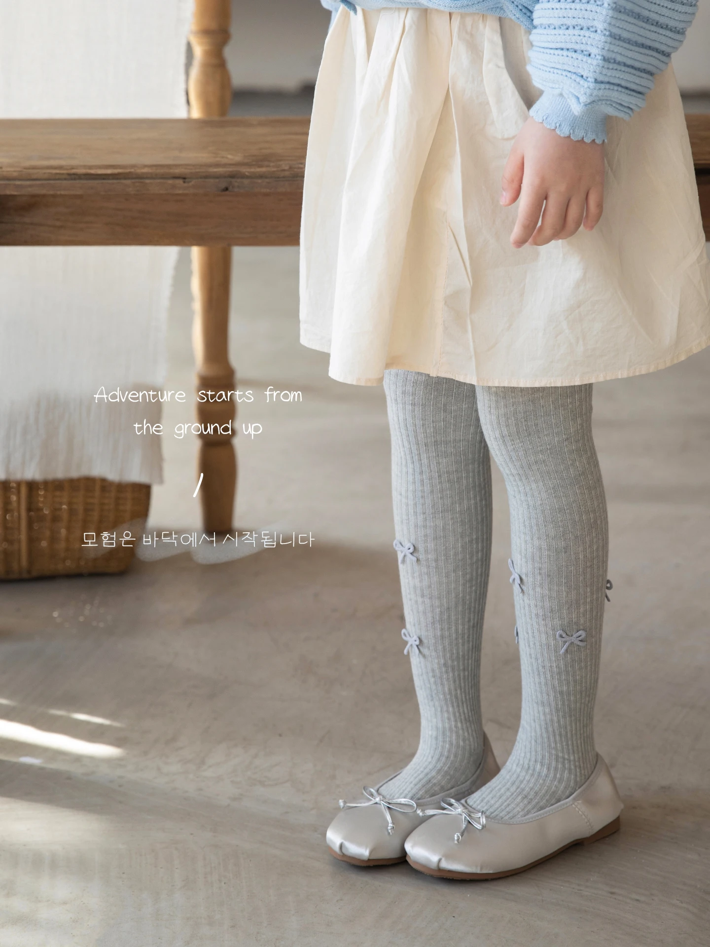 Cute Kids Girls Spring Autumn Thin Candy Color Pantyhose Korean Multi Bow Decor Vertical Stripes High Elastic Breathable Tights
