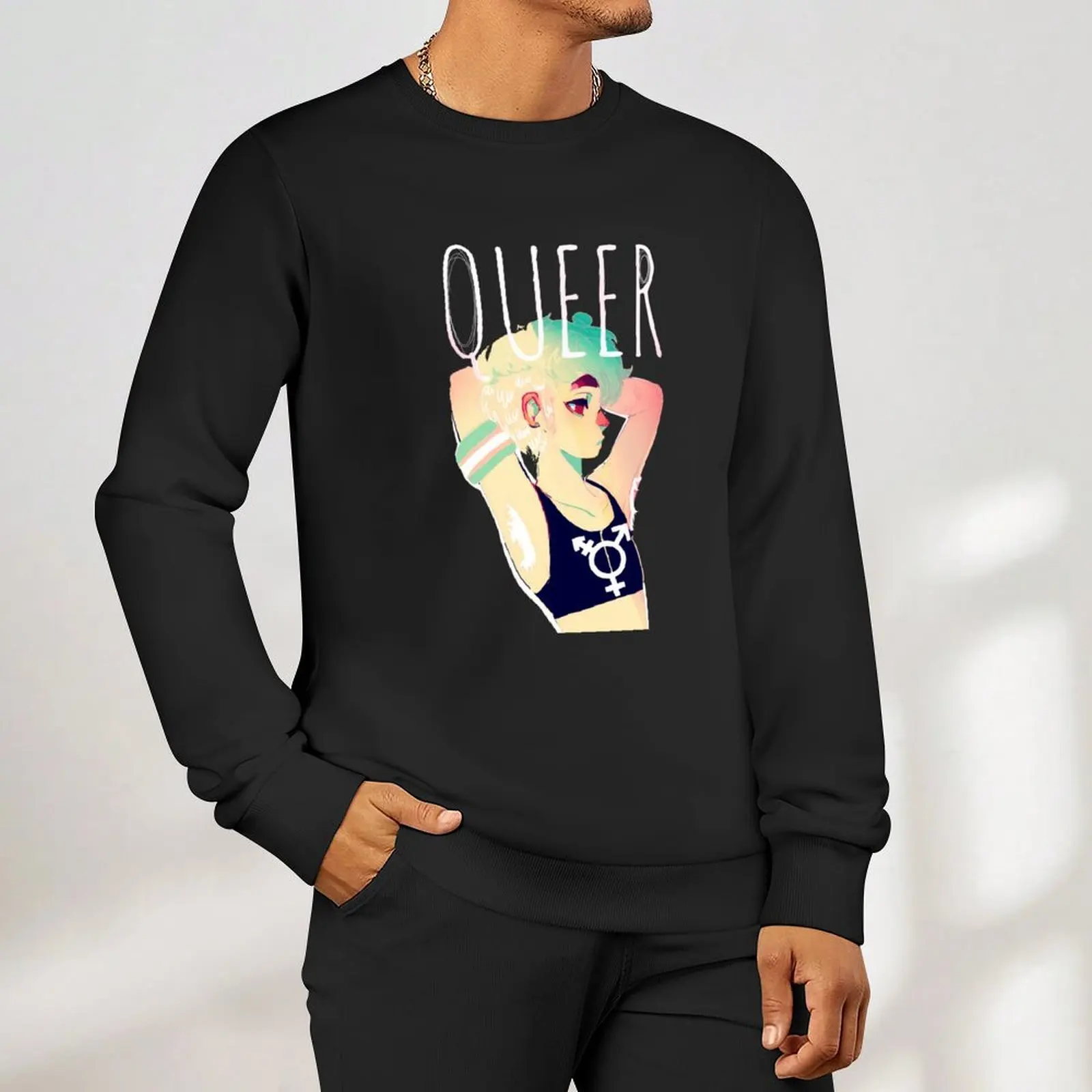 Queer Pullover vestiti per uomo abbigliamento da uomo set di felpe da uomo magliette grafiche da uomo nuove felpe con cappuccio e felpe