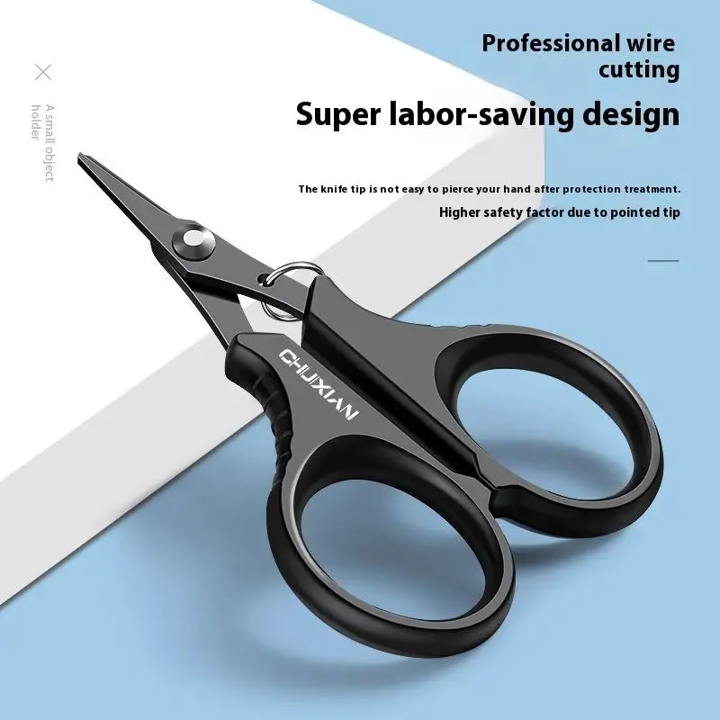 التيتانيوم المغلفة الفولاذ المقاوم للصدأ مقص الصيد كماشة لقطع PE جديلة خط القاطع Plies الكارب الصيد أداة الملحقات #4