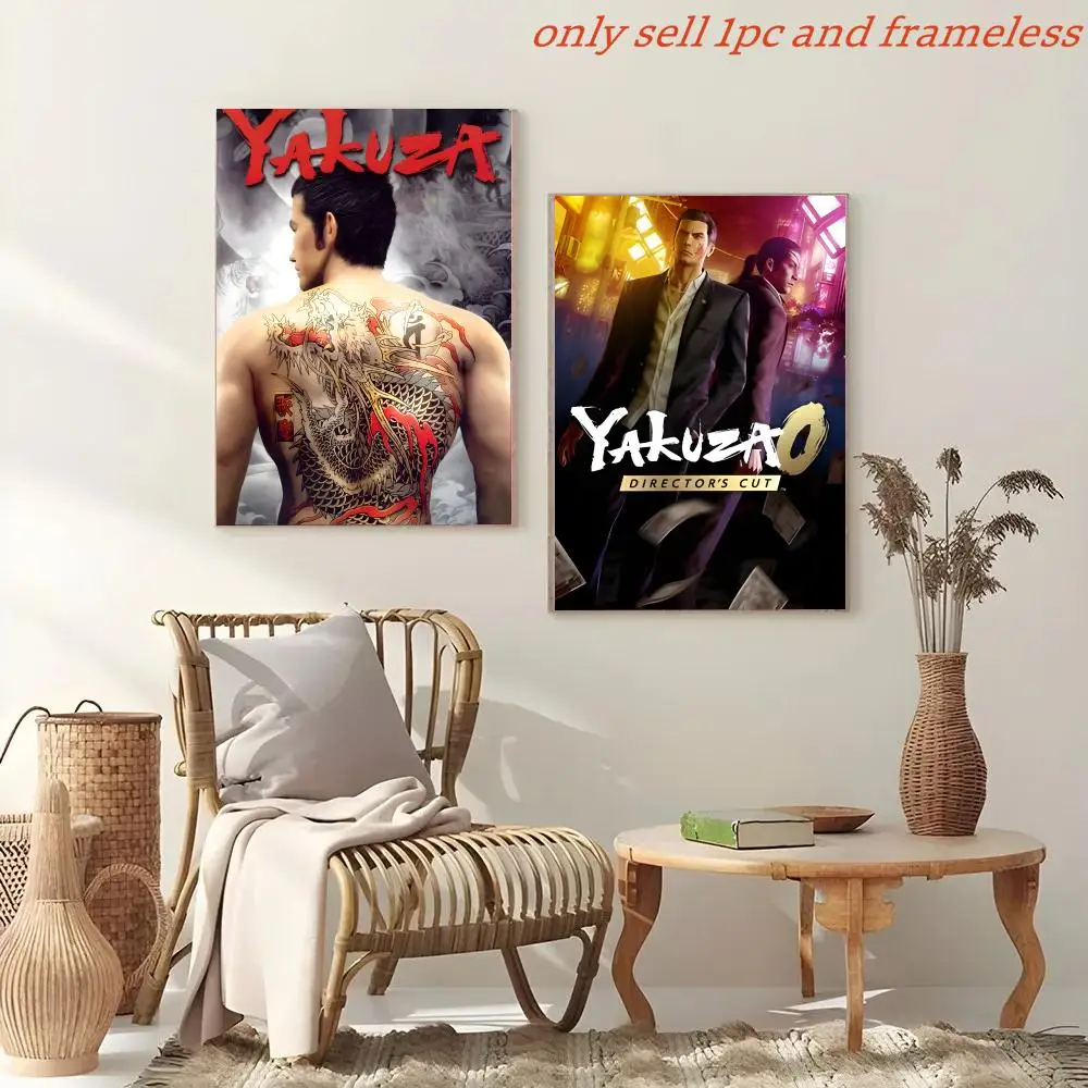 Y-Yakuza Like A D-Dragon Game Poster Poster Painting And Print Wall Art Picture For Home Room Decor Gifts