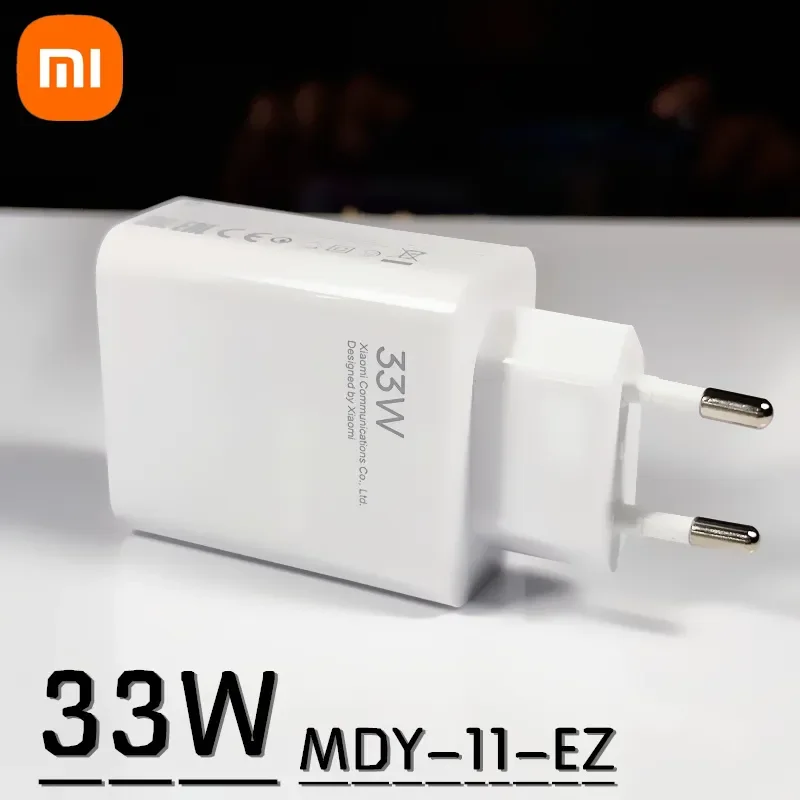 Xiaomi-EU Turbo Charger Original USB Tipo C Cabo, Redmi Note 9 Pro, POCO X3, NFC, Mi 10, 9, 9T Pro, Nota 10, 10X Lite, 33W