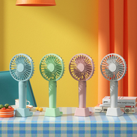 USB Handheld Mini Fan Foldable Portable Neck Hanging Fans 3 Speed USB Rechargeable Fan with Phone Stand Suitable For Outdoor Use