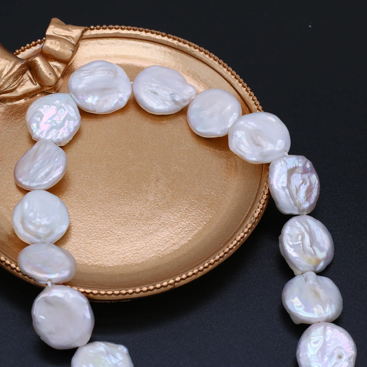 Natural Baroque Freshwater Pearl Beaded Round Shape  Beads for Jewelry Making Diy Bracelets Necklaces Accessories Gifts