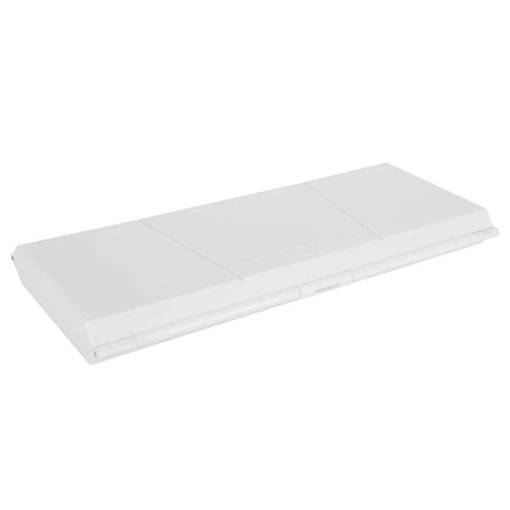 24 Grids White Painting Palette Box Folding Plastic Watercolor Mix Tray Lightweight Pigment Box Outdoor Field Coloring