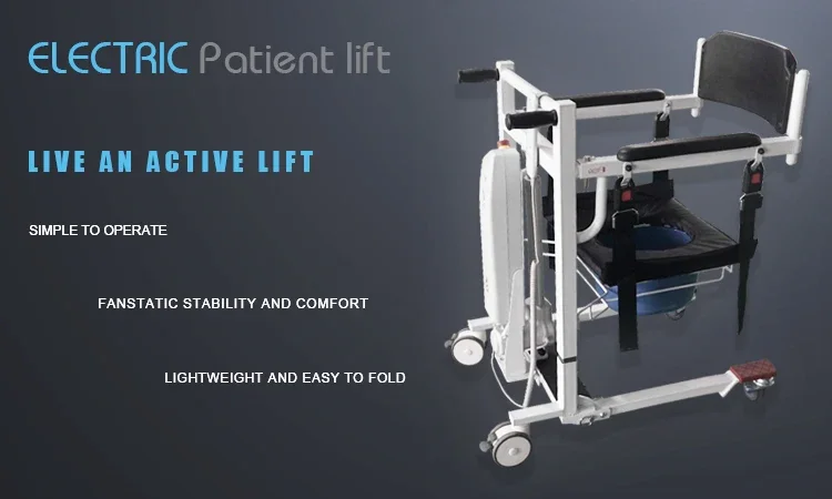 Liftable Patient Lift Chair Assisted Riser Bedridden Paralyzed Elderly Care Disabled Commode Chair