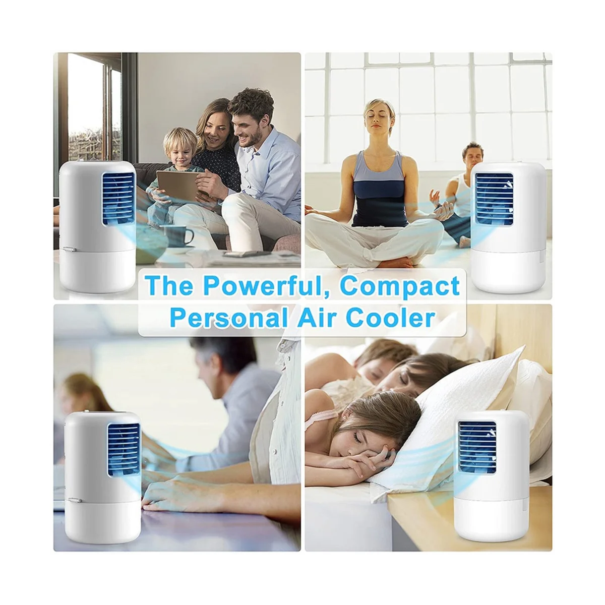 سطح المكتب تكييف الهواء مروحة صغيرة محمولة قابلة للشحن مكتب المنزلية الملونة المحيطة ضوء رذاذ مروحة مع الولايات المتحدة التوصيل