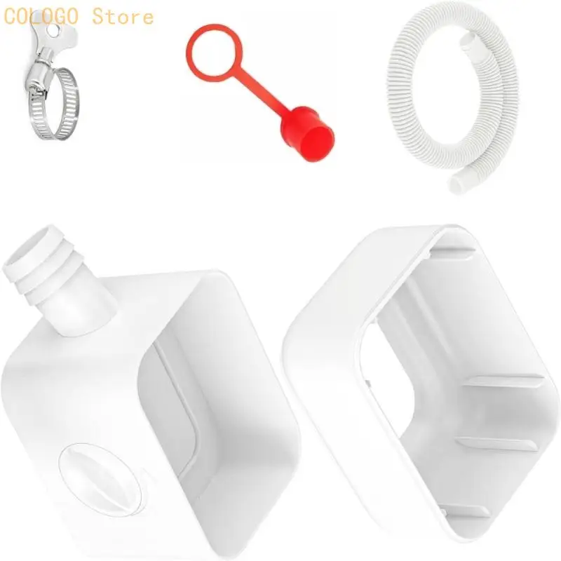 High Efficiency Rain Diverter Plastic Quick Installation Downspout Diverter for Sustainable Outdoor Use D0LD