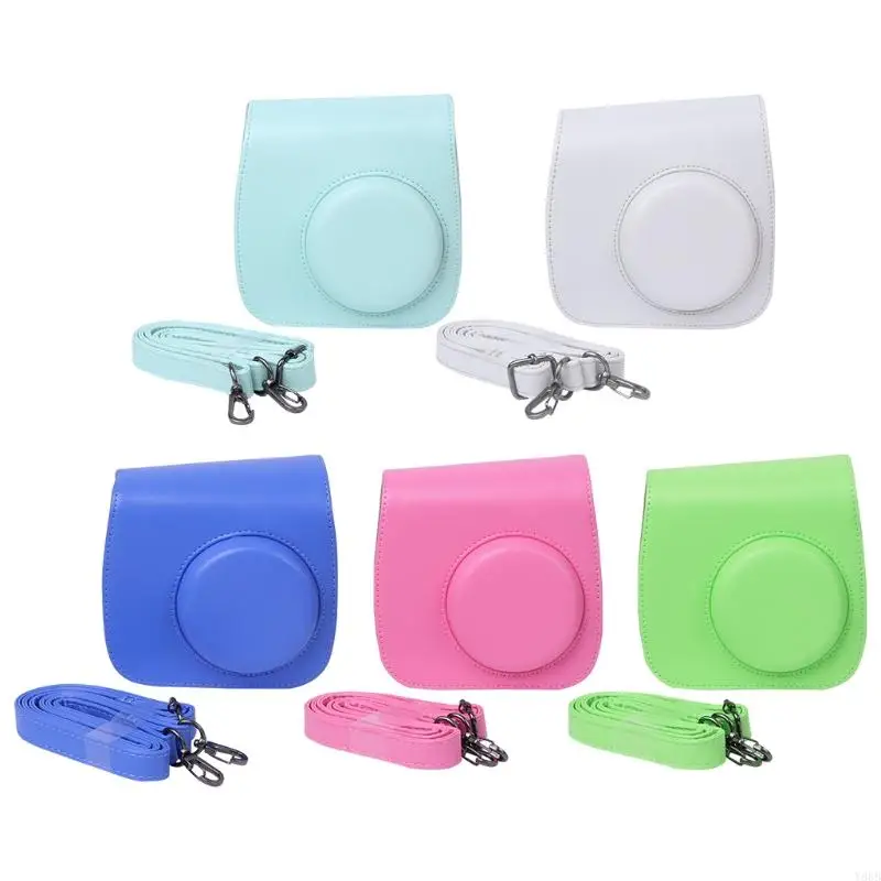 Y88B Mini 8/9 กระเป๋ากล้องหนัง Faux สายคล้องไหล่สำหรับกระเป๋า