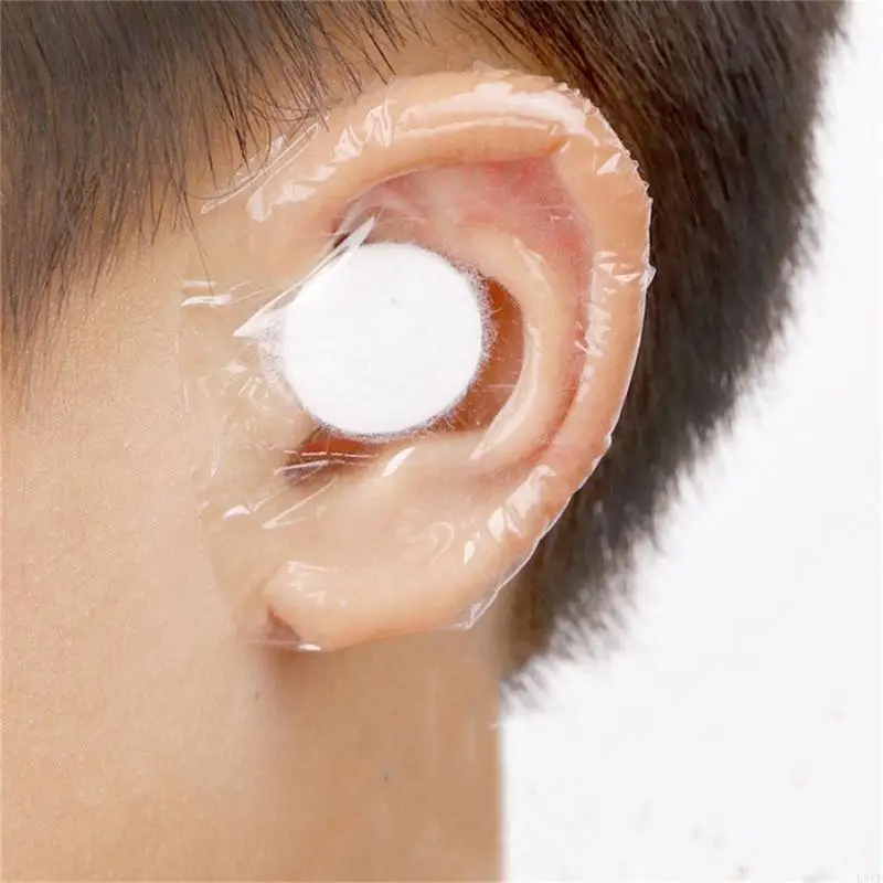 

L5YF 100pcs/set Toddlers Ear Care Waterproof Shield for Bathing & Water Activity