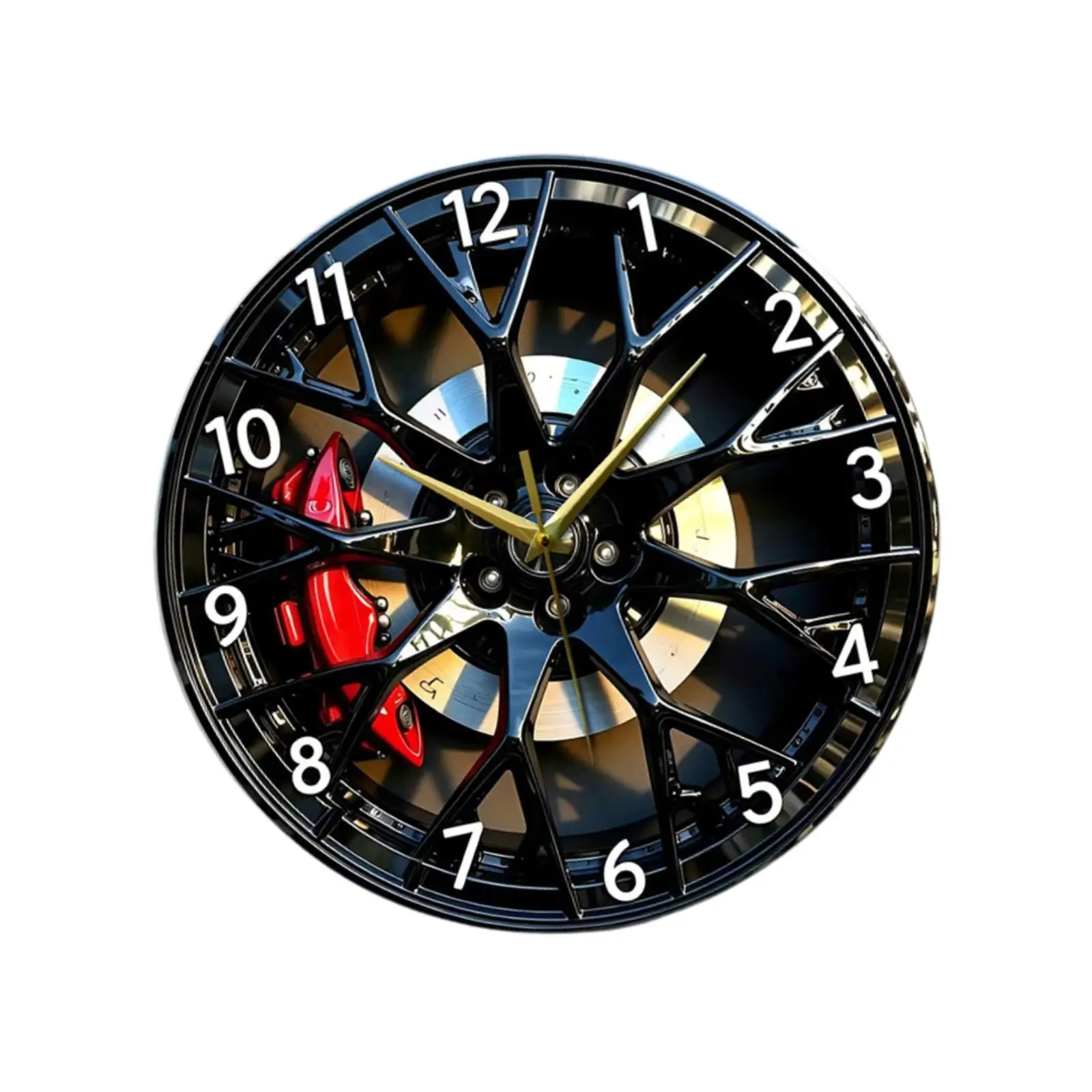 Non Ticking Wall Clock Quiet Acrylic Decorative Easy Read Round Clock for Living Room Bedroom Office Study Hotel Classroom