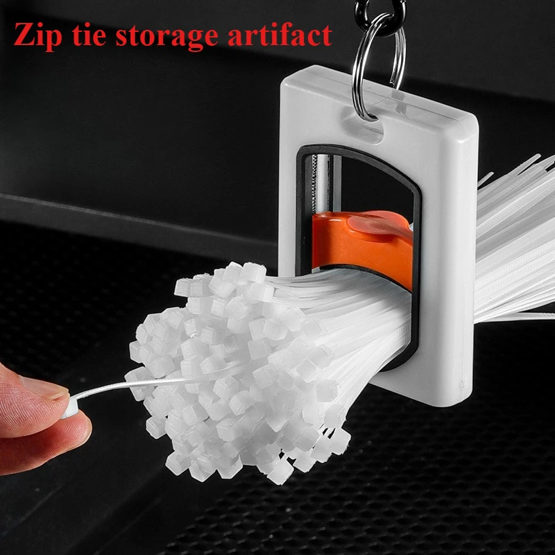New Cable Tie Organizer Square/Round Cable Tie Organizer Portable Fluorescent Storage Cable Tie Holder Cable Tie Storage Tool