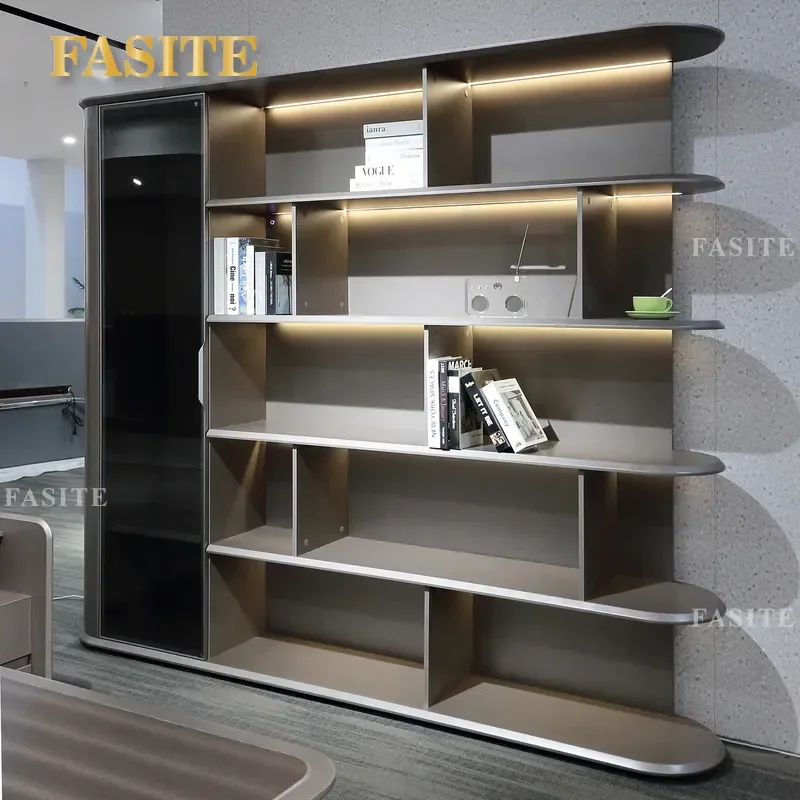 For Modern Office Deluxe File Cabinet Bookcase Simple Manager  Background Storage Furniture High Capacity Durable Wood