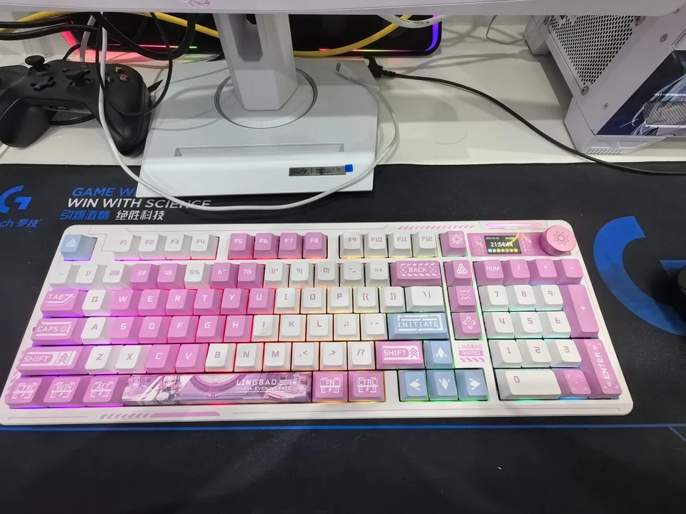 Lingbao K98pro Wireless Mechanical Keyboard Three Mode Full Key Hot Swappable Gasket Games E-Sports Keyboard Computer Peripheral