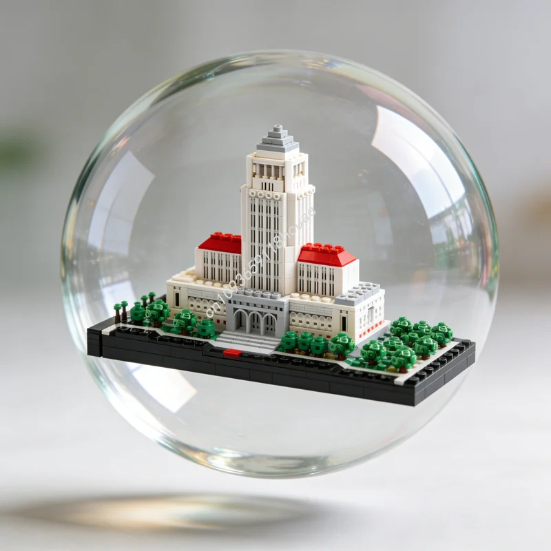 

2859pcs MOC Los Angeles City Hall 1 Scale Architecture Model Building Blocks Construction Christmas Gifts Toys Education Brick
