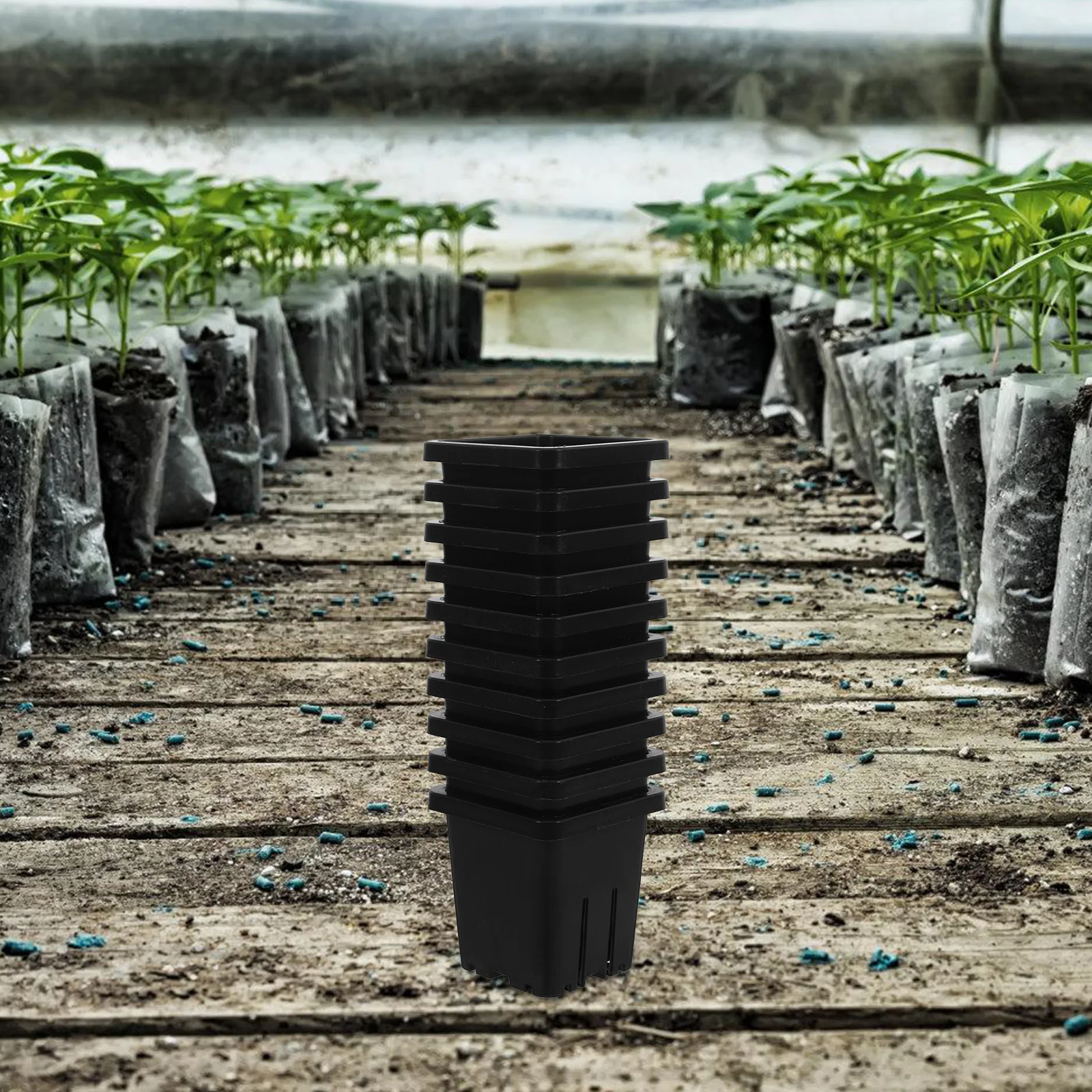 

10pcs Hydroponic Planting Baskets Soilless Vegetable Cultivation System Reusable Plastic Grow Buckets For Indoor Outdoor Garden