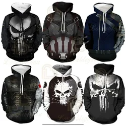 Dis America Movie Super Captain Cosplay Hoodies Sweatshirts Endgame Superhero Jacket Hoodies for Adults Men Women