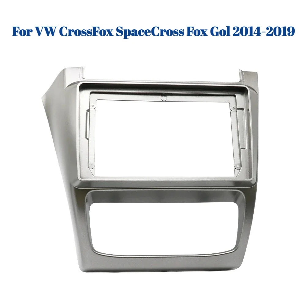 

9-дюймовая рамка для автомобильного радиоприемника для VW CrossFox SpaceCross Fox Gol 2014-2019, адаптер приборной панели, комплект отделки 2DIN для установки