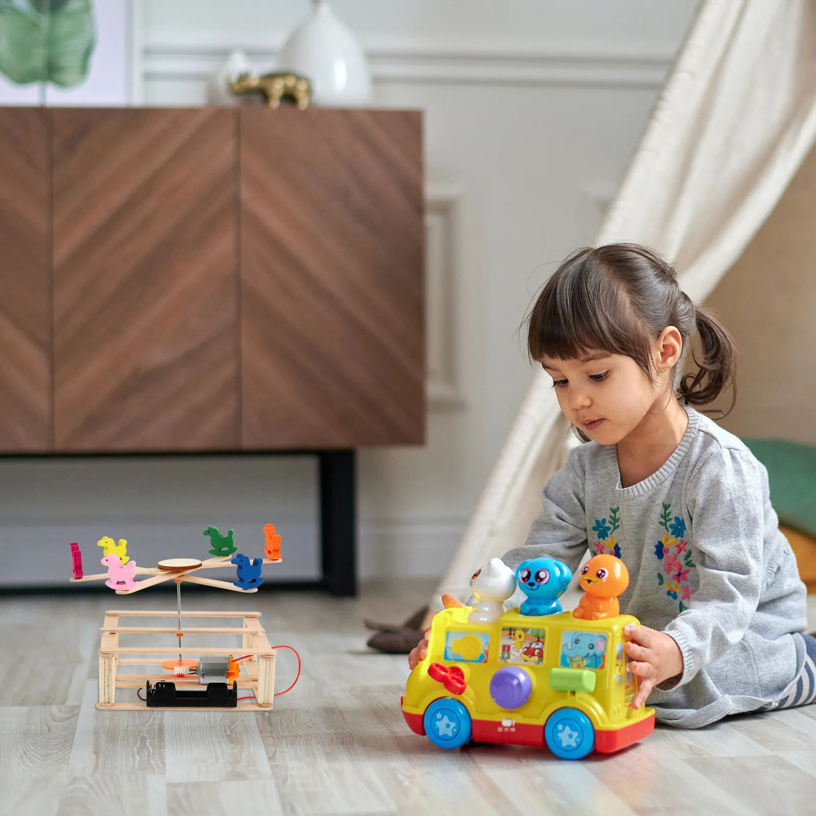 1 Conjunto de Kits de Montagem - Kids Education Material avaliação e preço