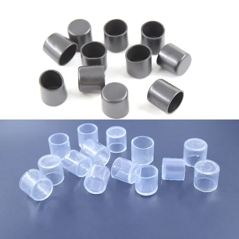 Transparent Chair Leg Caps Rubber Feet Protector Pad Furniture Table Covers Socks Plugs Cover Furniture Leveling Feet Home Decor