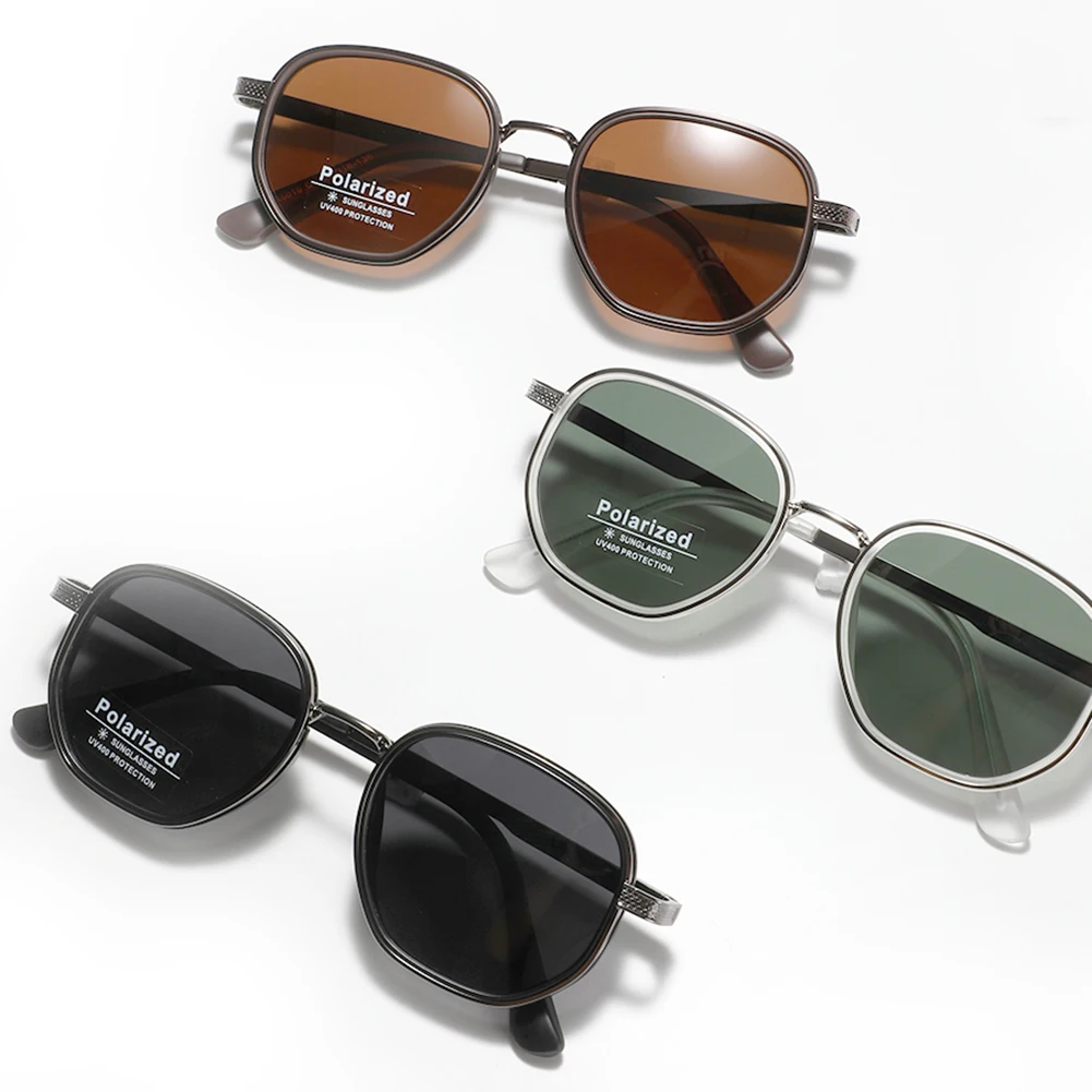 Peekaboo męskie okulary przeciwsłoneczne z polaryzacją dla kobiet TR90 unisex kwadratowe okulary przeciwsłoneczne dla mężczyzn półmetalowe TAC letnie akcesoria 2024 — zdjęcie 4