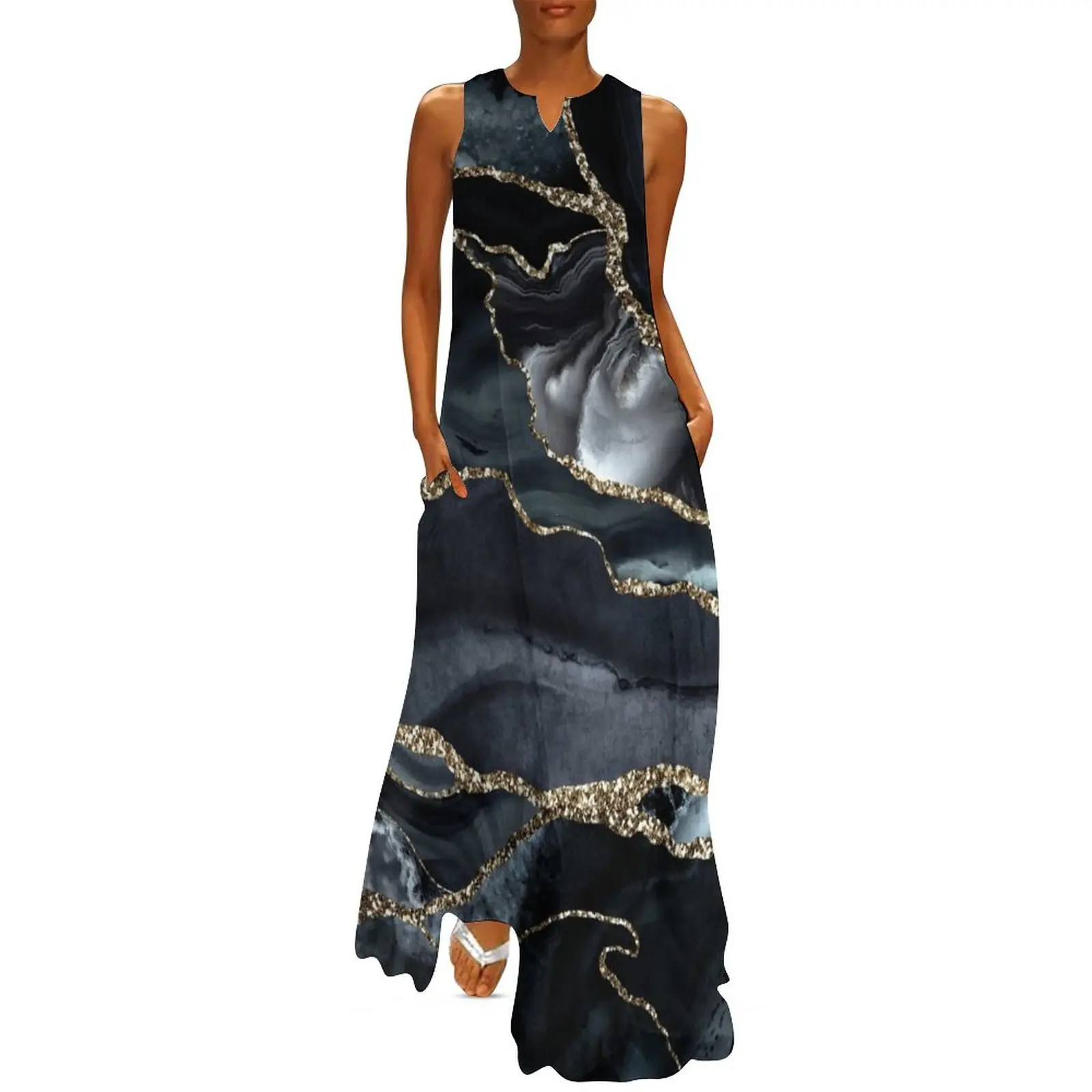 

Night Masculine Marble Landscapes Long Dress Women"s dresses summer dresses women 2024 sexy dress