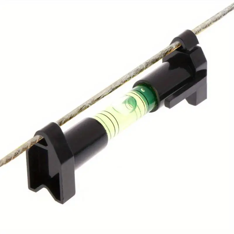 2Pcs/Lot Pocket Line Hanging Spirit Level Brick Rope Cord Wire String Bubble Hanger Black