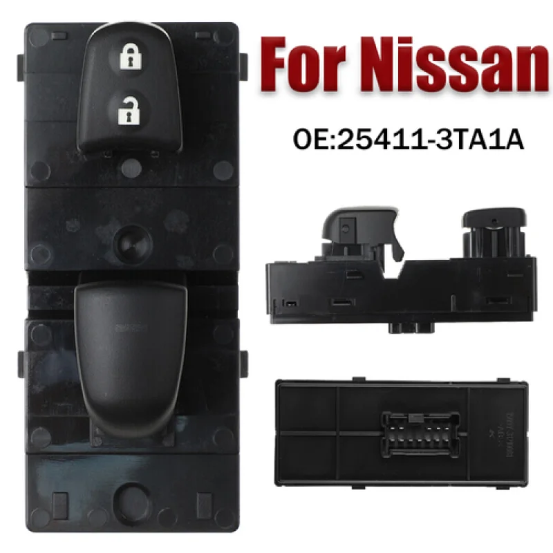 

A + ABS переключатель управления стеклоподъемником автомобиля 25411-3TA1A для Nissan Rogue Sentra Tenna 2013-20