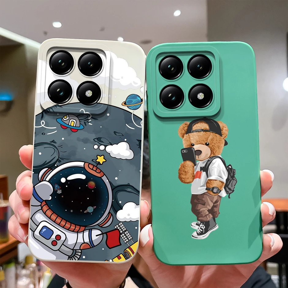 Cases For Xiaomi 14T Pro 5G Cute Cartoon Dinosaur Silicone Soft Shockproof Phone Cover For Xiaomi14T 14TPro Fundas Bumper Coque