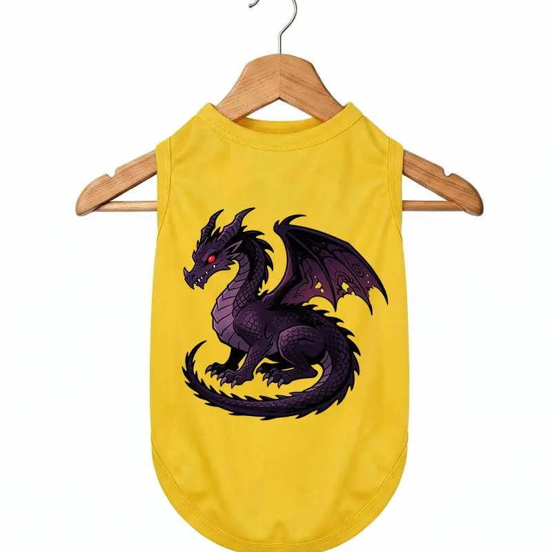 

Dragon Dog Vest Summer Breathable Pet T-Shirt Sleeveless Puppy Clothes Pet Apparel