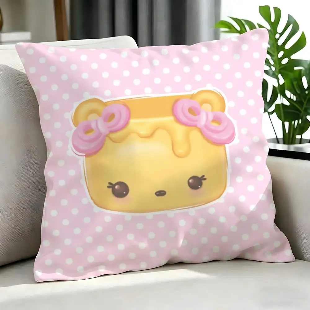 Niedliche Num Noms Kissenbezüge, Kissenbezug-Set, 4-teilig, 50 x 50, 45 x 45, 40 x 40, Kissenbezug, dekorativ, für Sofa und Heimdekoration – Detail 13