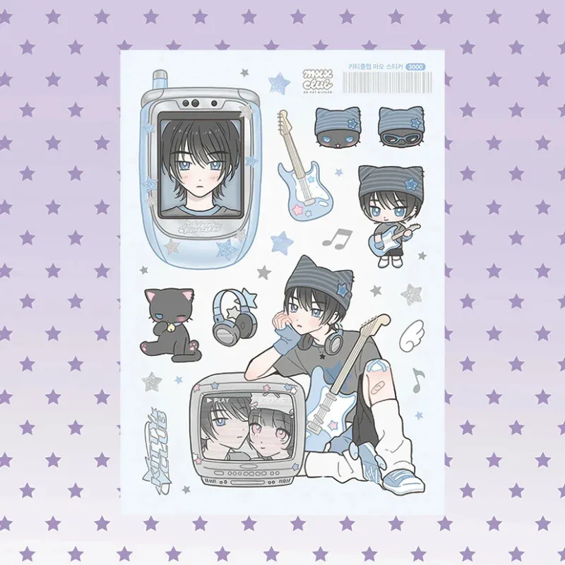 New Korea Cute Sexy Girl Character Stickers Hand Account Diary Notebook Planner Scrapbook Decorative Stickers